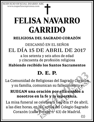Felisa Navarro Garrido